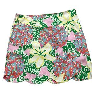 Lilly Pulitzer Mariposa Callie‎ Scalloped Edge Skirt 8